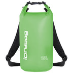 15L idrybag Green dry bag with black straps on a white background
